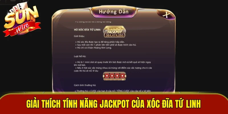 Giải thích tính năng Jackpot của Xóc Đĩa Tứ Linh